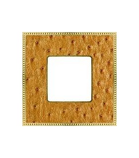 Рамка на 1 пост гор/верт FEDE BELLE EPOQUE TAPESTRY, alienagold - bright gold FD01441GOB