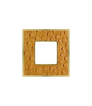 Рамка на 1 пост гор/верт FEDE BELLE EPOQUE TAPESTRY, alienagold - bright gold FD01441GOB