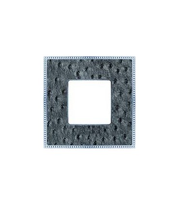 Рамка на 1 пост гор/верт FEDE BELLE EPOQUE TAPESTRY, alienasilver - bright chrome FD01441SCB