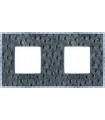 Рамка на 2 поста гор/верт FEDE BELLE EPOQUE TAPESTRY, alienasilver - bright chrome FD01442SCB