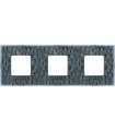 Рамка на 3 поста гор/верт FEDE BELLE EPOQUE TAPESTRY, alienasilver - bright chrome FD01443SCB
