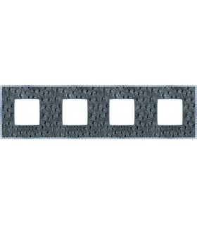 Рамка на 4 поста гор/верт FEDE BELLE EPOQUE TAPESTRY, alienasilver - bright chrome FD01444SCB