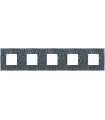 Рамка на 5 постов гор/верт FEDE BELLE EPOQUE TAPESTRY, alienasilver - bright chrome FD01445SCB