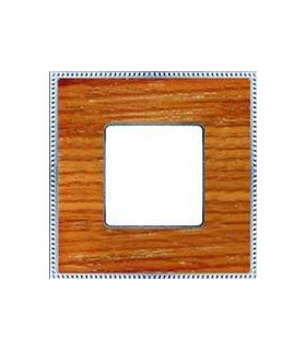 Рамка на 1 пост гор/верт FEDE BELLE EPOQUE WOOD, cherry-bright chrome FD01451CCB
