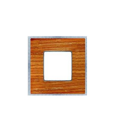 Рамка на 1 пост гор/верт FEDE BELLE EPOQUE WOOD, cherry-bright chrome FD01451CCB