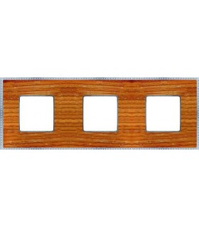 Рамка на 3 поста гор/верт FEDE BELLE EPOQUE WOOD, cherry-bright chrome FD01453CCB