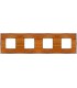 Рамка на 4 поста гор/верт FEDE BELLE EPOQUE WOOD, cherry-bright chrome FD01454CCB