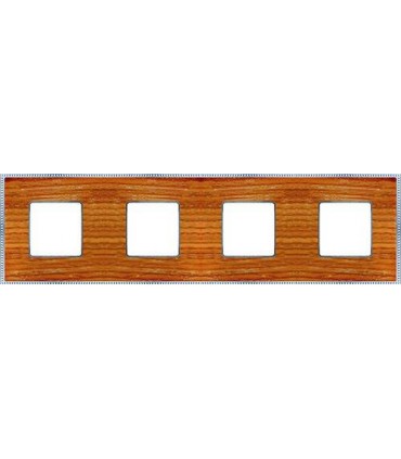 Рамка на 4 поста гор/верт FEDE BELLE EPOQUE WOOD, cherry-bright chrome FD01454CCB