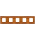 Рамка на 5 постов гор/верт FEDE BELLE EPOQUE WOOD, cherry-bright chrome FD01455CCB