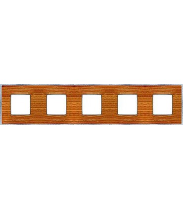 Рамка на 5 постов гор/верт FEDE BELLE EPOQUE WOOD, cherry-bright chrome FD01455CCB