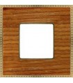 Рамка на 1 пост гор/верт FEDE BELLE EPOQUE WOOD, cherry-bright gold FD01451COB