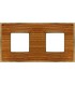 Рамка на 2 поста гор/верт FEDE BELLE EPOQUE WOOD, cherry-bright gold FD01452COB