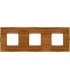 Рамка на 3 поста гор/верт FEDE BELLE EPOQUE WOOD, cherry-bright gold FD01453COB
