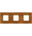 Рамка на 3 поста гор/верт FEDE BELLE EPOQUE WOOD, cherry-bright gold FD01453COB