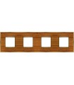 Рамка на 4 поста гор/верт FEDE BELLE EPOQUE WOOD, cherry-bright gold FD01454COB