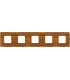 Рамка на 5 постов гор/верт FEDE BELLE EPOQUE WOOD, cherry-bright gold FD01455COB