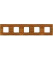Рамка на 5 постов гор/верт FEDE BELLE EPOQUE WOOD, cherry-bright gold FD01455COB