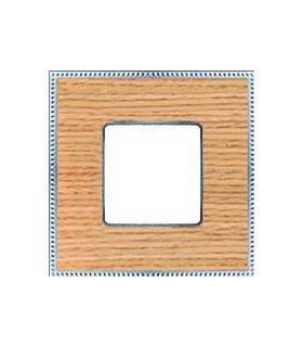Рамка на 1 пост гор/верт FEDE BELLE EPOQUE WOOD, oak-bright chrome FD01451OCB