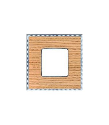 Рамка на 1 пост гор/верт FEDE BELLE EPOQUE WOOD, oak-bright chrome FD01451OCB