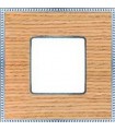 Рамка на 1 пост гор/верт FEDE BELLE EPOQUE WOOD, oak-bright chrome FD01451OCB