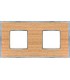 Рамка на 2 поста гор/верт FEDE BELLE EPOQUE WOOD, oak-bright chrome FD01452OCB