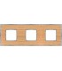 Рамка на 3 поста гор/верт FEDE BELLE EPOQUE WOOD, oak-bright chrome FD01453OCB