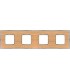 Рамка на 4 поста гор/верт FEDE BELLE EPOQUE WOOD, oak-bright chrome FD01454OCB