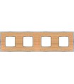 Рамка на 4 поста гор/верт FEDE BELLE EPOQUE WOOD, oak-bright chrome FD01454OCB