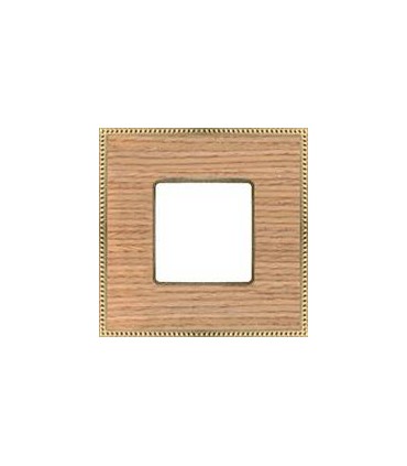 Рамка на 1 пост гор/верт FEDE BELLE EPOQUE WOOD, oak-bright gold FD01451OOB