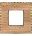 Рамка на 1 пост гор/верт FEDE BELLE EPOQUE WOOD, oak-bright gold FD01451OOB