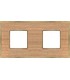 Рамка на 2 поста гор/верт FEDE BELLE EPOQUE WOOD, oak-bright gold FD01452OOB
