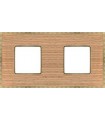 Рамка на 2 поста гор/верт FEDE BELLE EPOQUE WOOD, oak-bright gold FD01452OOB