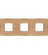 Рамка на 3 поста гор/верт FEDE BELLE EPOQUE WOOD, oak-bright gold FD01453OOB
