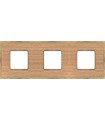 Рамка на 3 поста гор/верт FEDE BELLE EPOQUE WOOD, oak-bright gold FD01453OOB