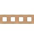 Рамка на 4 поста гор/верт FEDE BELLE EPOQUE WOOD, oak-bright gold FD01454OOB