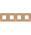 Рамка на 4 поста гор/верт FEDE BELLE EPOQUE WOOD, oak-bright gold FD01454OOB