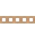 Рамка на 5 постов гор/верт FEDE BELLE EPOQUE WOOD, oak-bright gold FD01455OOB