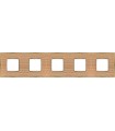 Рамка на 5 постов гор/верт FEDE BELLE EPOQUE WOOD, oak-bright gold FD01455OOB