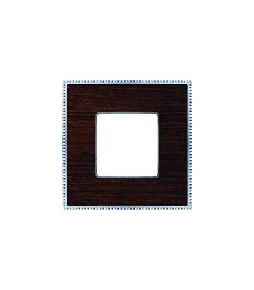 Рамка на 1 пост гор/верт FEDE BELLE EPOQUE WOOD, wenge-bright chrome FD01451WCB