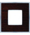 Рамка на 1 пост гор/верт FEDE BELLE EPOQUE WOOD, wenge-bright chrome FD01451WCB