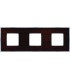 Рамка на 3 поста гор/верт FEDE BELLE EPOQUE WOOD, wenge-bright chrome FD01453WCB