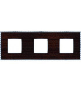 Рамка на 3 поста гор/верт FEDE BELLE EPOQUE WOOD, wenge-bright chrome FD01453WCB