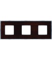 Рамка на 3 поста гор/верт FEDE BELLE EPOQUE WOOD, wenge-bright chrome FD01453WCB