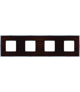 Рамка на 4 поста гор/верт FEDE BELLE EPOQUE WOOD, wenge-bright chrome FD01454WCB