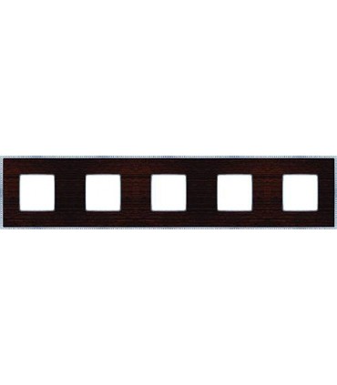 Рамка на 5 постов гор/верт FEDE BELLE EPOQUE WOOD, wenge-bright chrome FD01455WCB