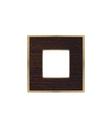 Рамка на 1 пост FEDE BELLE EPOQUE WOOD, wenge-bright gold FD01451WOB