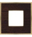 Рамка на 1 пост FEDE BELLE EPOQUE WOOD, wenge-bright gold FD01451WOB