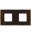Рамка на 2 поста гор/верт FEDE BELLE EPOQUE WOOD, wenge-bright gold FD01452WOB