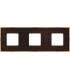Рамка на 3 поста гор/верт FEDE BELLE EPOQUE WOOD, wenge-bright gold FD01453WOB