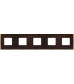Рамка на 5 постов гор/верт FEDE BELLE EPOQUE WOOD, wenge-bright gold FD01455WOB